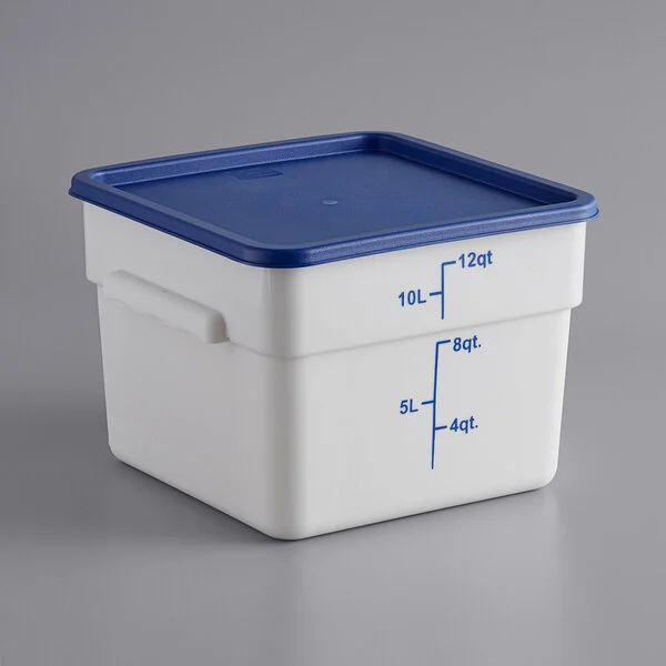 White Square Polypropylene Food Storage Container