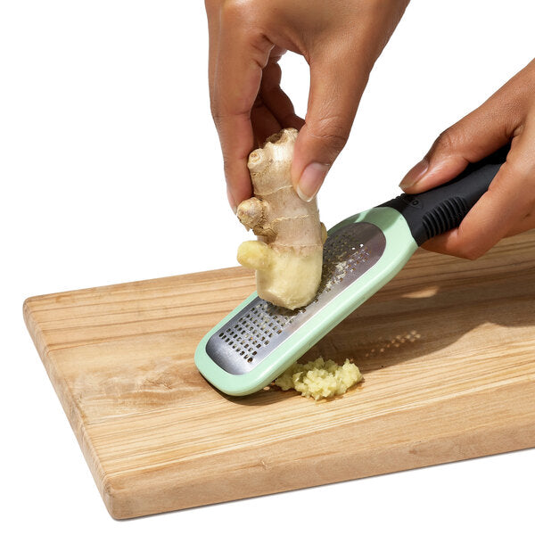 OXO 11273000 Good Grips 7" Etched Stainless Steel Ginger and Garlic Grater with Non-Slip Handle