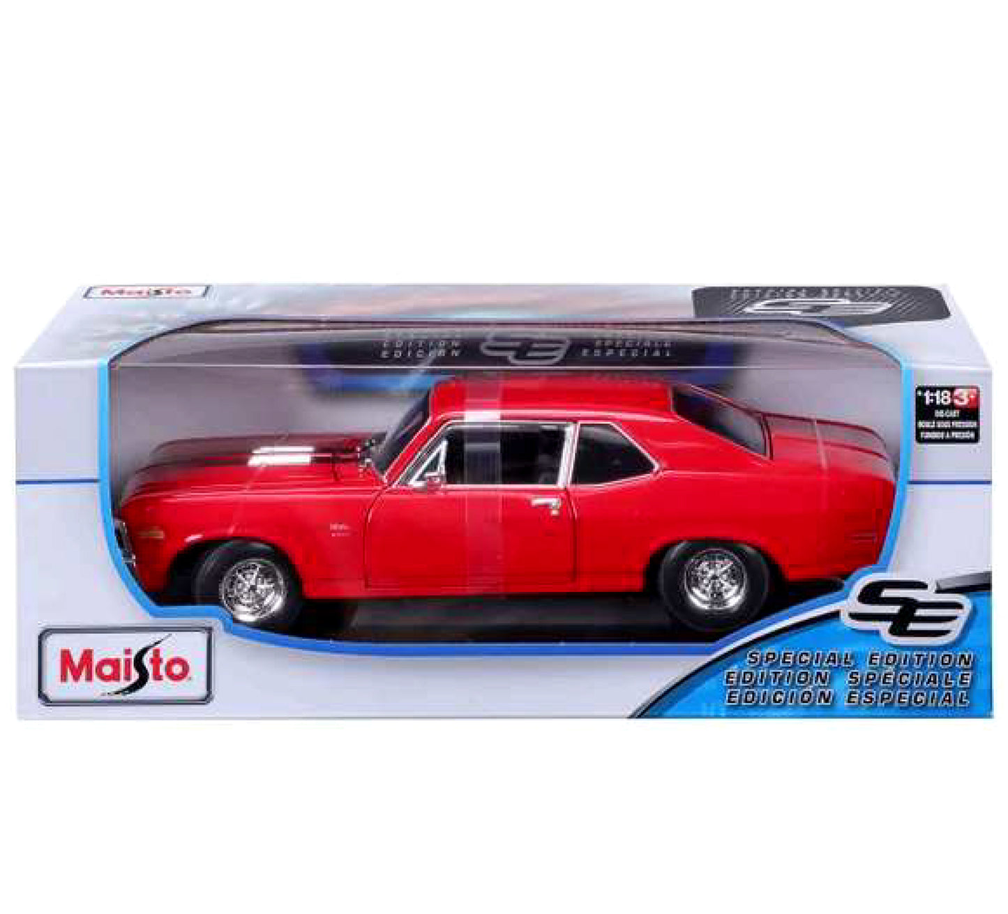 Maisto 1:18 SE 1970 Chevrolet Nova SS Coupe Die-cast Model