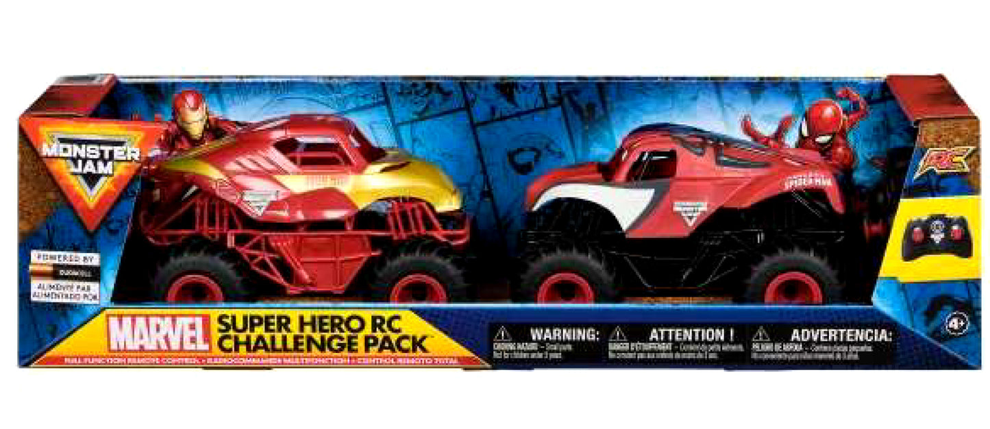 Monster Jam Superhero 1:24 Scale RC, 2-pack