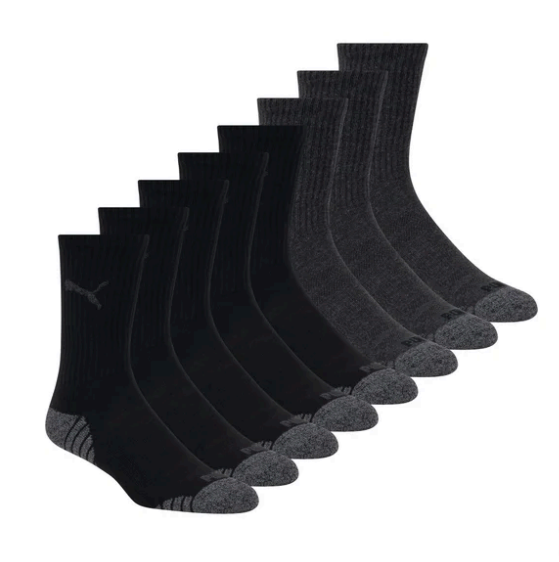 PUMA Men's Crew Sock, 8-pair
