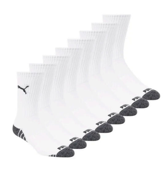 PUMA Men's Crew Sock, 8-pair