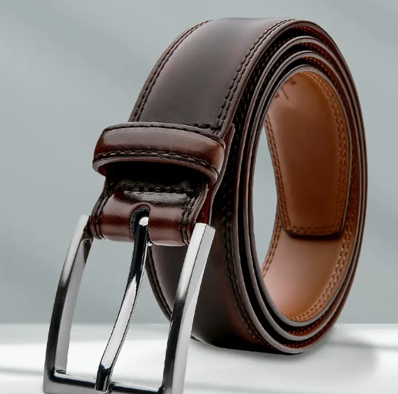 Men's Genuine Leather Dress Belt Fashion & Classic Casual Belts With Single Prong Buckle For Jeans Pants Work And Business Gifts For Dad Husband SOFTOUCH BIZ