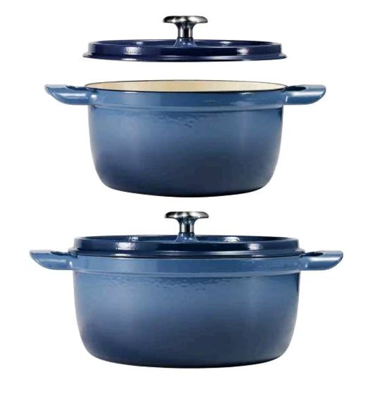 Tramontina 4-quart & 6-quart Enameled Cast Iron Round Dutch Oven, 2-pack